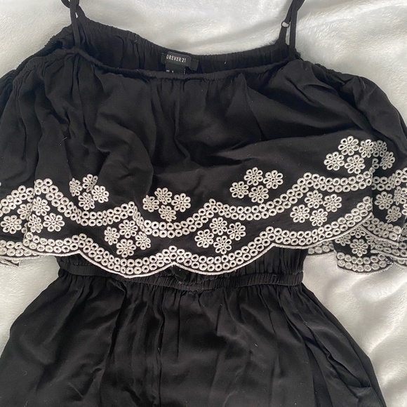 Black Romper with Lace - Picture 7 of 10